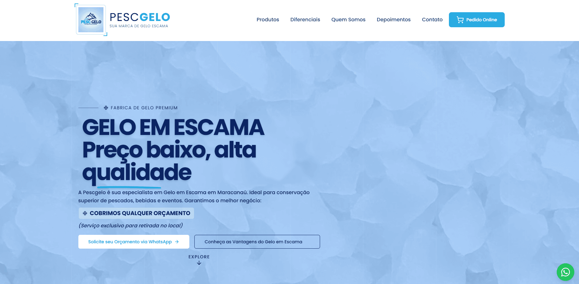 Pesc Gelo - Website Corporativo